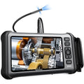 DEPSTECH Endoscope, 7'' IPS Screen Borescope Camera with Light, Triple-Lens Inspection Camera with Sound Recording, 1080P HD 7.9 mm Snake Camera, 16.5ft Gooseneck Camera for Automotive Wall Pipe HVAC