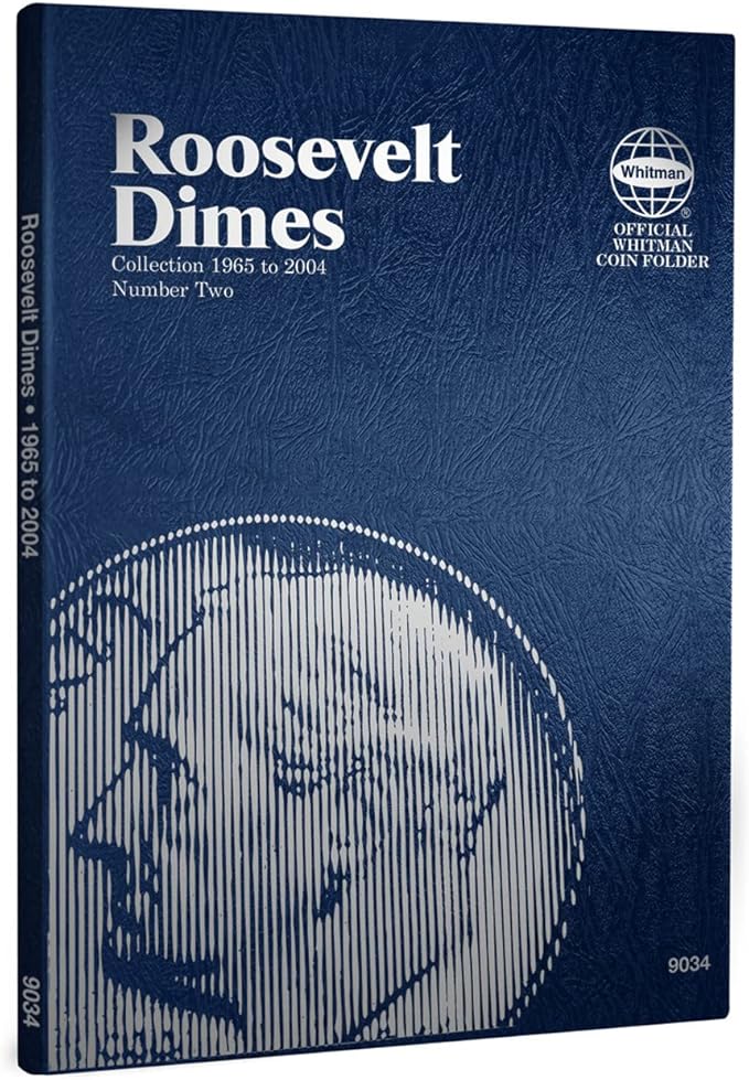 Whitman US Dime Folder Set Mercury and Roosevelt 1916 to Present Day #’s 9014 - Image 5