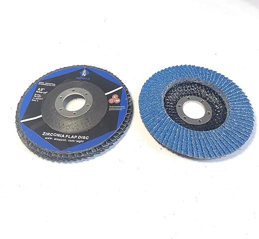 SIGNI T29 4.5" x7/8" Premium Zirconia Abrasive Flap disc for Angle Grinder Sanding, Stock and Rust Removal, Finishing, Grinding, Deburring (4.5 inch T29 40#)