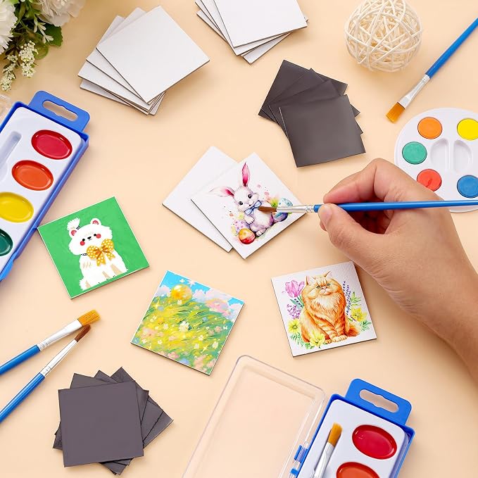 ESRICH 40 Pack 2x2IN Mini Magnetic Canvas Panels, Small Canvases - Image 3
