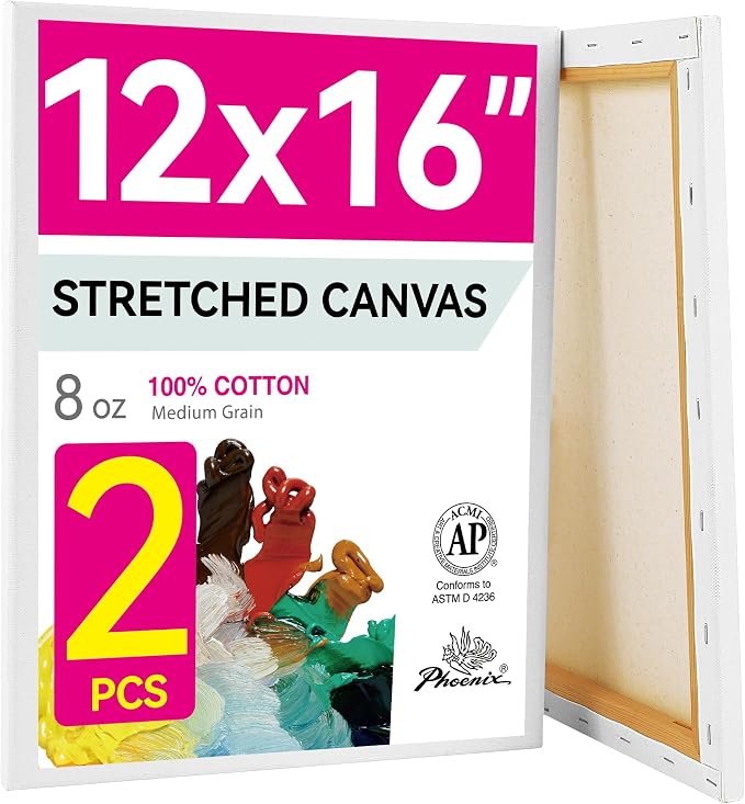 PHOENIX 12x16 Inch Pack of 2 Canvas by PHOENIX