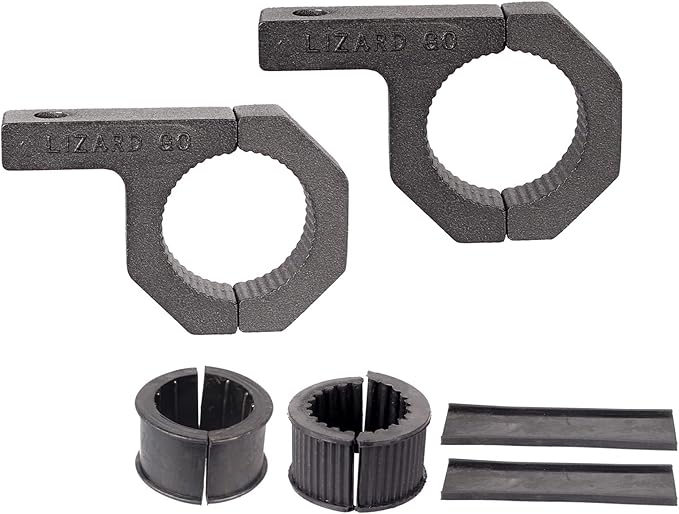 Tubing Clamps -2Pack, Roll Cage Bar Clamp 1.125inch 1.25inch 1.5inch Motorcycle Crash Bar Light Pod Mounting Bracket Available Diameter Bar (1.125~1.5" Clamp)