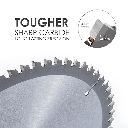 Luckyway 3-Pack 7-1/4 Inch 24T Framing & 40T Crosscutting & 60T Finish with 5/8 Inch Arbor TCT Circular Saw Blade for Cutting Wood