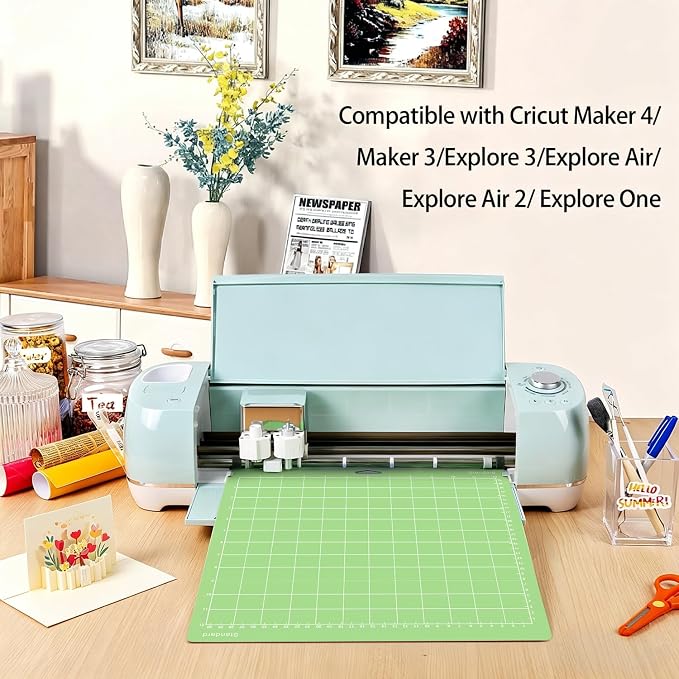 Gwybkq Standardgrip Cutting Mat 12x12 in, 3 Pack Adhesive Sticky Green Mats | - Image 5
