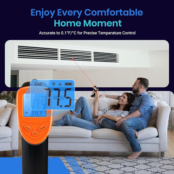 Etekcity Infrared Thermometer Laser Temperature Gun, -58°F~1130°F, Pizza Oven - Image 4