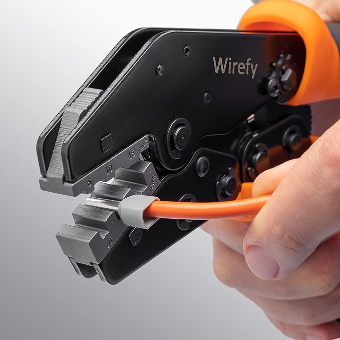 Wirefy Crimping Die for Larger Diameter Ferrule Terminals - 10-6 AWG
