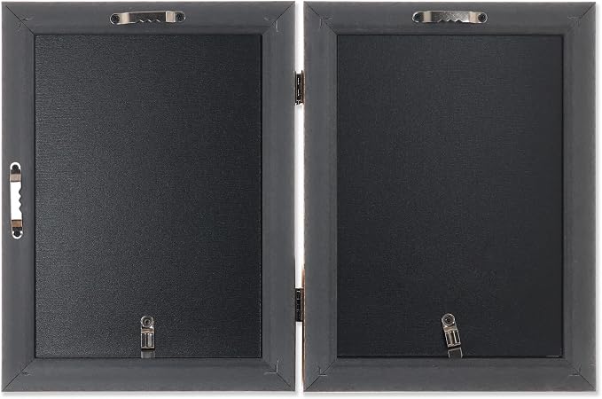 Lawrence Frames 5x7 Hinged Double Sutter Burnished Gold Picture Frame - Image 4