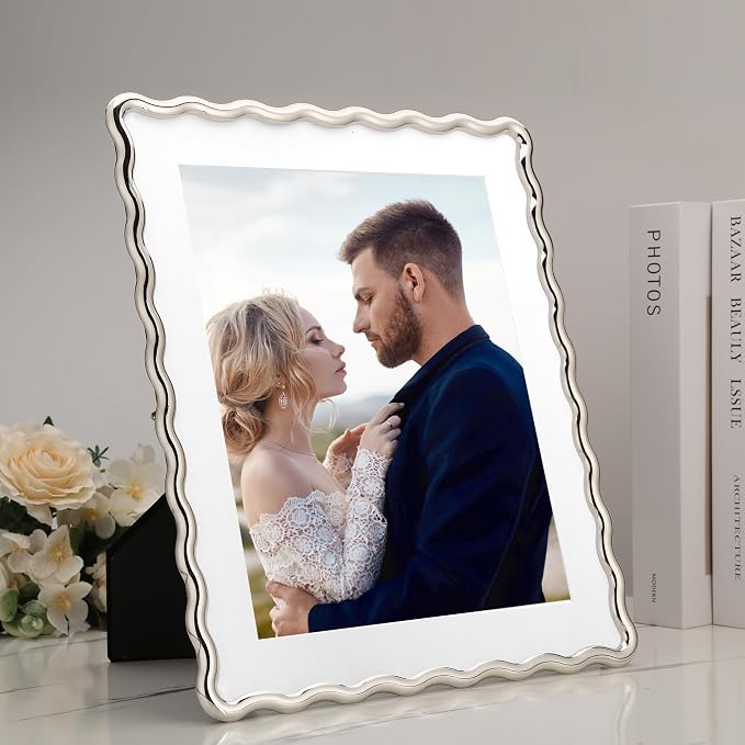 Silver 10x12'' Heavy-Duty Zinc Alloy Picture Frames - Image 2