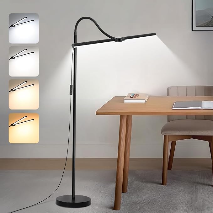 LED Floor Lamp, 18W/2000LM Bright Reading Floor Lamp by Seasidevillage