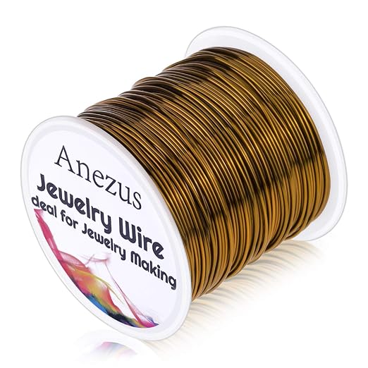 anezus 20 Gauge Jewelry Wire, 28 Yards Craft Wire Tarnish Resistant Copper by anezus