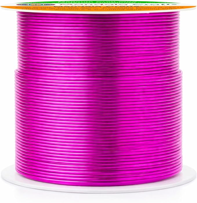 Mandala Crafts 22 Gauge Magenta Anodized Aluminum Craft Wire, 100 FT | Colored - Image 2