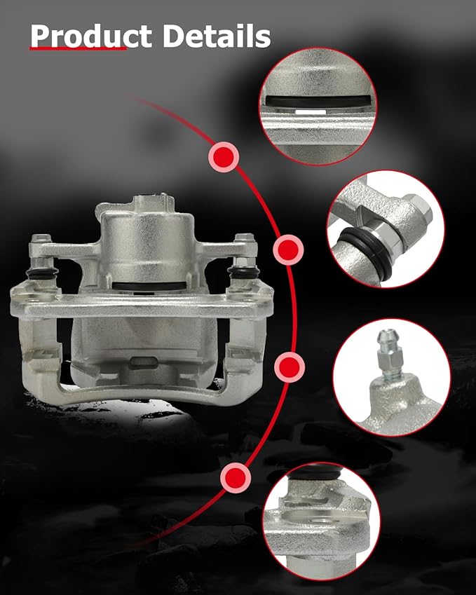 cciyu 19B3128 19B3129 Front Left & Right Brake Calipers With Bracket For Lexus For ES350 2007-2012 2016-2018,For Toyota For Avalon 2008-2018,For Toyota For Camry 2007-2017