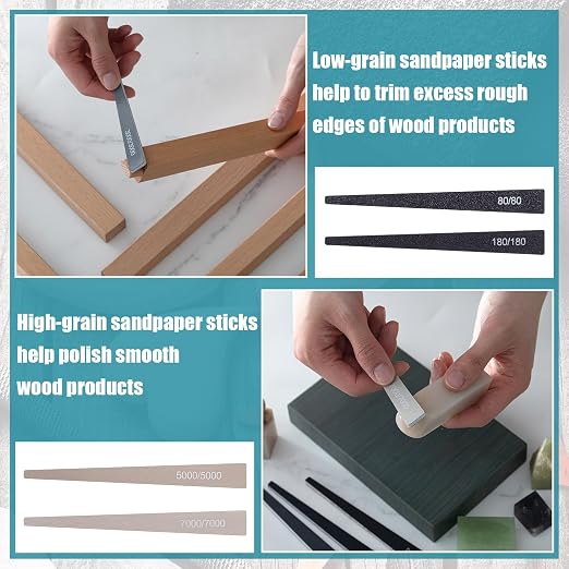 Honoson 20 Pcs Conical Sanding Sticks - Image 6