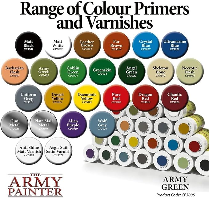 The Army Painter, Base Primer Army Green, 400 mL Acrylic Spray Primer, Spray - Image 6