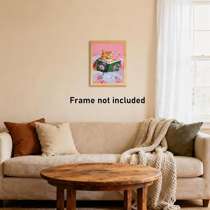 RLTXBUK Cat Cross Stitch Kits, Book Lovers Reader Gifts - Image 4