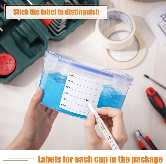 Remerry 8 Sets Paint Container - Image 3