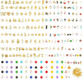 352 Pcs Assorted Charms for Jewelry Making, Mixed Enamel KC Gold Alloy Letter by Unknown