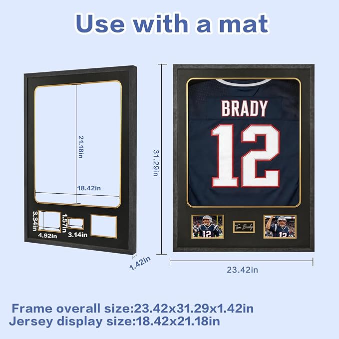 IHEIPYE Jersey Frame Display Case 3 Pack - Image 3