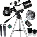 Telescope for Adults & Kids, 70mm Aperture Refractor Portable Travel Telescope by ToyerBee