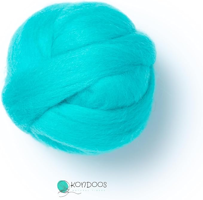 Kondoos Natural Wool roving, 2 OZ. Best Wool - Image 4
