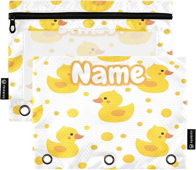 Custom Cute Yellow Ducks Pencil Pouch by BOENLE-WELCOMEYOURCOMING