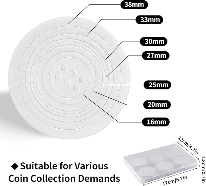 10PCS Clear Coin Capsules, Coin Holders - Image 4