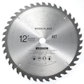 12" 40 Teeth Carbide Tip Wood Cutting Circular Saw Blade Table Saw Blade Miter Saw Blade with 1" Arbor for General Purpose