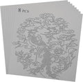 LDXDRU 8 Pcs Linocut Block Gray 12" x 12", Rubber Blocks by LDXDRU