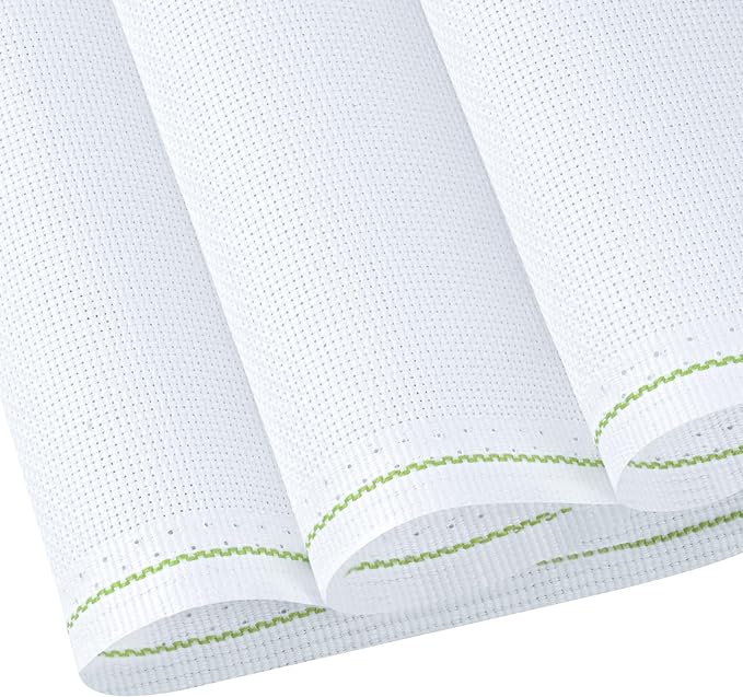 MYFAMIREA Cross Stitch Aida Fabric 11 Count, 59 by 39 Inch Large Size, Classic by MYFAMIREA