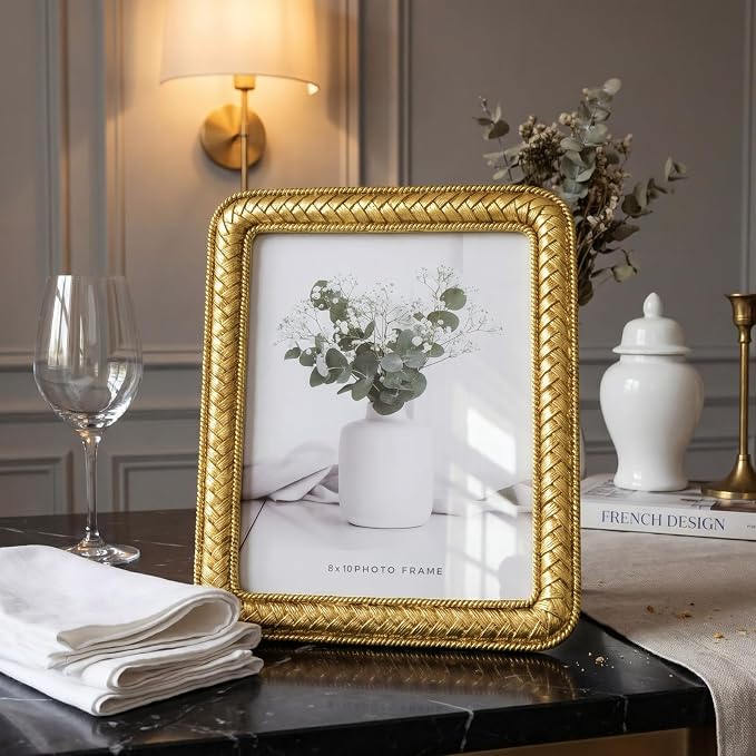 8x10 Gold Picture Frame, Ornate Resin Photo Frame - Image 3