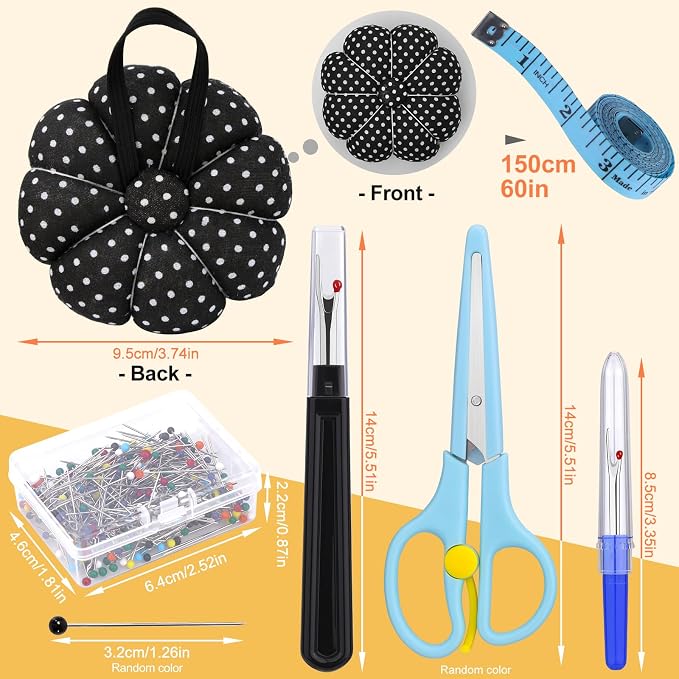 300 Pieces Multicolor Sewing Pins - Image 2
