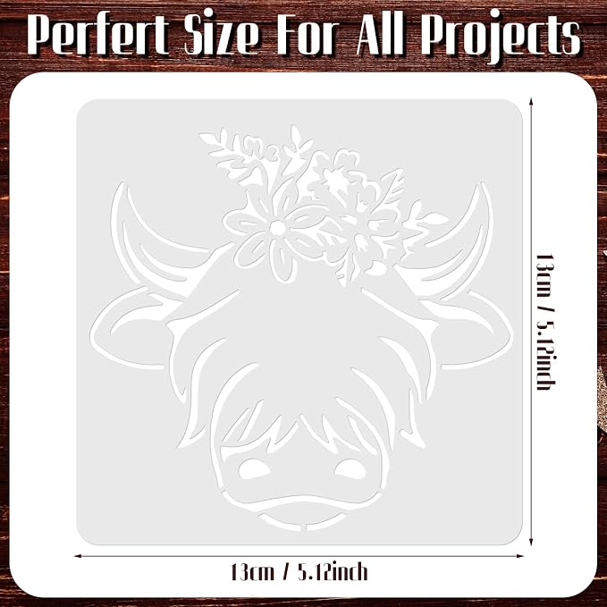 Junkin 20 Pcs Stencil for Painting Stencil Reusable DIY Drawing Template - Image 2
