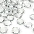DomeStar 1LB Flat Glass Marbles, 28-30PCS Large Glass Beads Transparent | by DOMESTAR