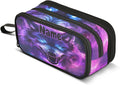 Custom Blue Eyes Wolf Purple Galaxy Pencil Case Box Boys Girls Personalized by BOENLE-WELCOMEYOURCOMING