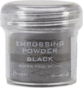 Ranger Embossing Powder, .56 Ounce Jar, Super Fine Black by Unknown