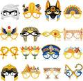 Pajean 32 Pcs Ancient Egyptian Decor Egypt Theme Eyeglasses Paper Glasses Frame by Pajean