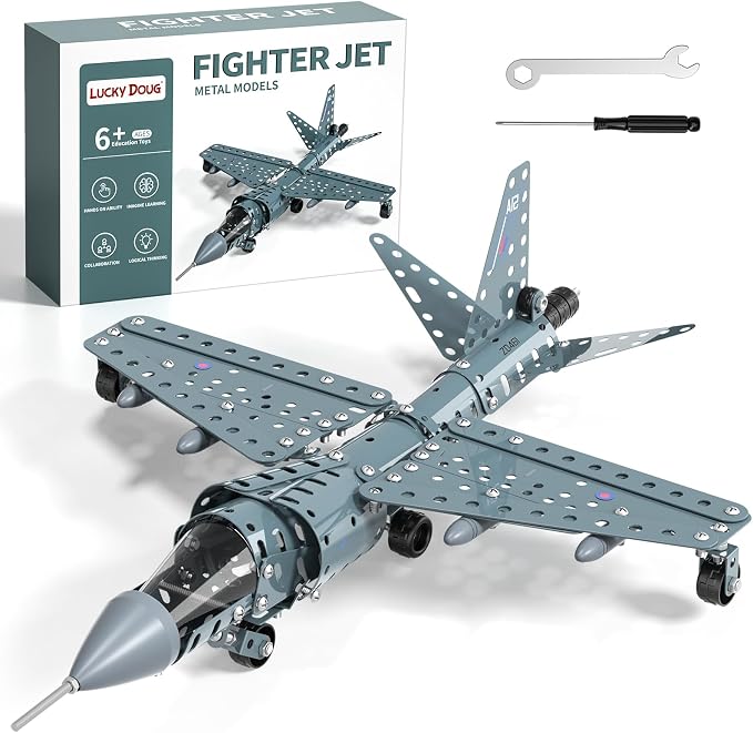 Lucky Doug STEM Building Projects Model Airplane Jet Set by LuckyDoug