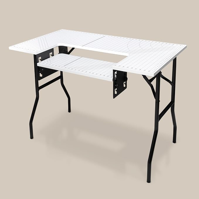 Crutello Folding Sewing & Craft Table, 42x24 Inch by Crutello