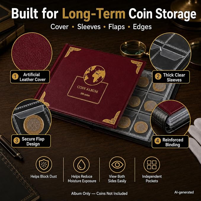Coin Collection Supplies Holder Book - Image 9