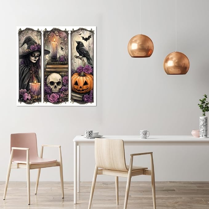 YERUOUIU Witch Cross Stitch Kits-Halloween Embroidery Kits - Image 3