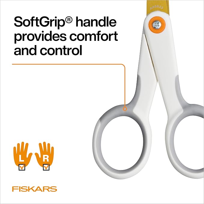 Fiskars Micro-Tip Scissors, Precision Cutting Shears, Titanium Blades & - Image 7