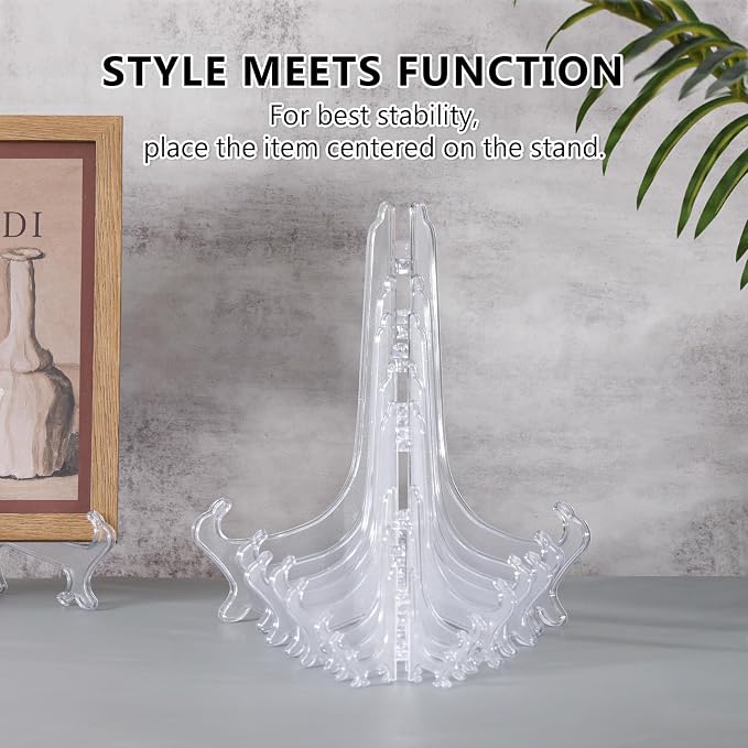 artliving 3inch Clear Plastic Easels or Stand/Plate Holders to Display Pictures - Image 8