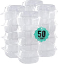 O'CREME Polystyrene Hinged-Lid Container 6 Inch Wide x 3.1 Inch High by OCreme
