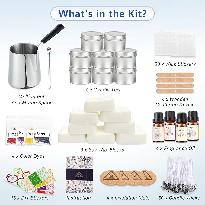 Complete Candle Making Kits for Adults Beginners, DIY Candle Making Supplies - Image 6