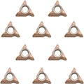 10pcs Tungsten Alloy Round Angle Inserts for Mini Chamfering Machine, Ideal for Round Deburring on Steel and Other Metals