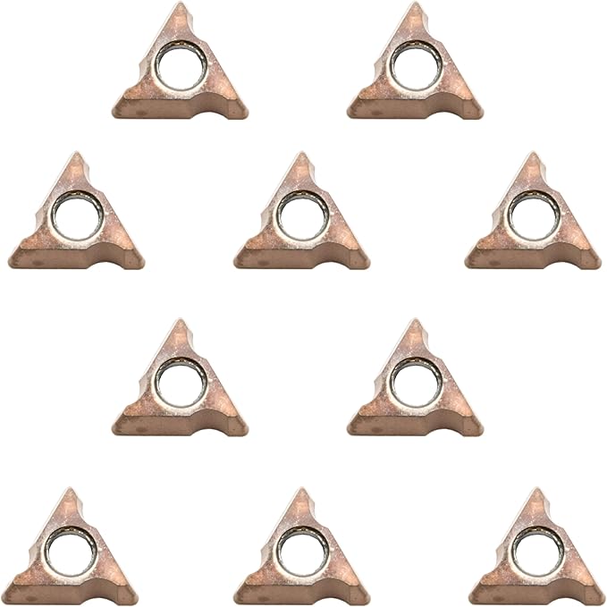 10pcs Tungsten Alloy Round Angle Inserts for Mini Chamfering Machine, Ideal for Round Deburring on Steel and Other Metals