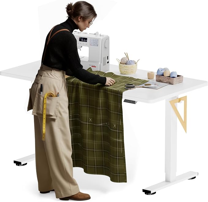 FLEXISPOT Electric Adjustable Workbench, 55x28 Inches Ergonomic Worktable by Unknown