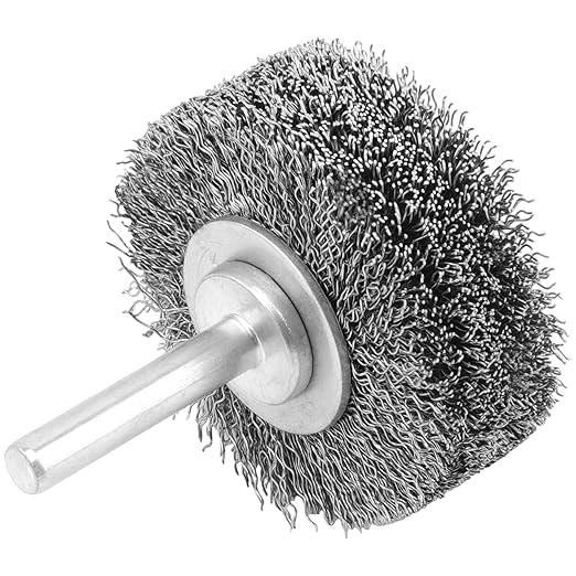 6 Pack 2 Inch Heavy Duty Wire Wheel Brush for Drill - 0.0118" Carbon Steel Bristles, 1/4" Hex Shank, 20000 RPM, Professional Paint & Rust Remover