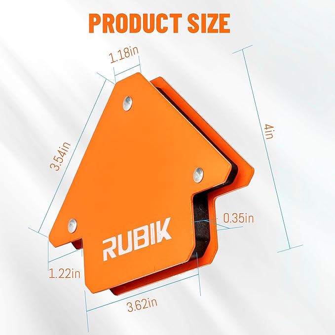 RUBIK Welding Magnets 50LB,Heavy Duty Welding Magnets Set, Welding Magnet Holder,45 90 135 Degree Angle Holding Magnet, Holding Power Welding Accessories,6 Pcs Pack