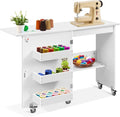 VIVOHOME Folding Sewing Table for Sewing Machine, Sewing Desk by VIVOHOME